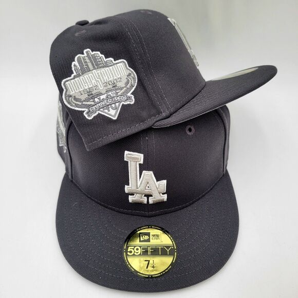 New Era Other - Los Angeles Dodgers New Era Dark Graphite 40th Patch 59Fifty Fitted Cap 7 1/4
